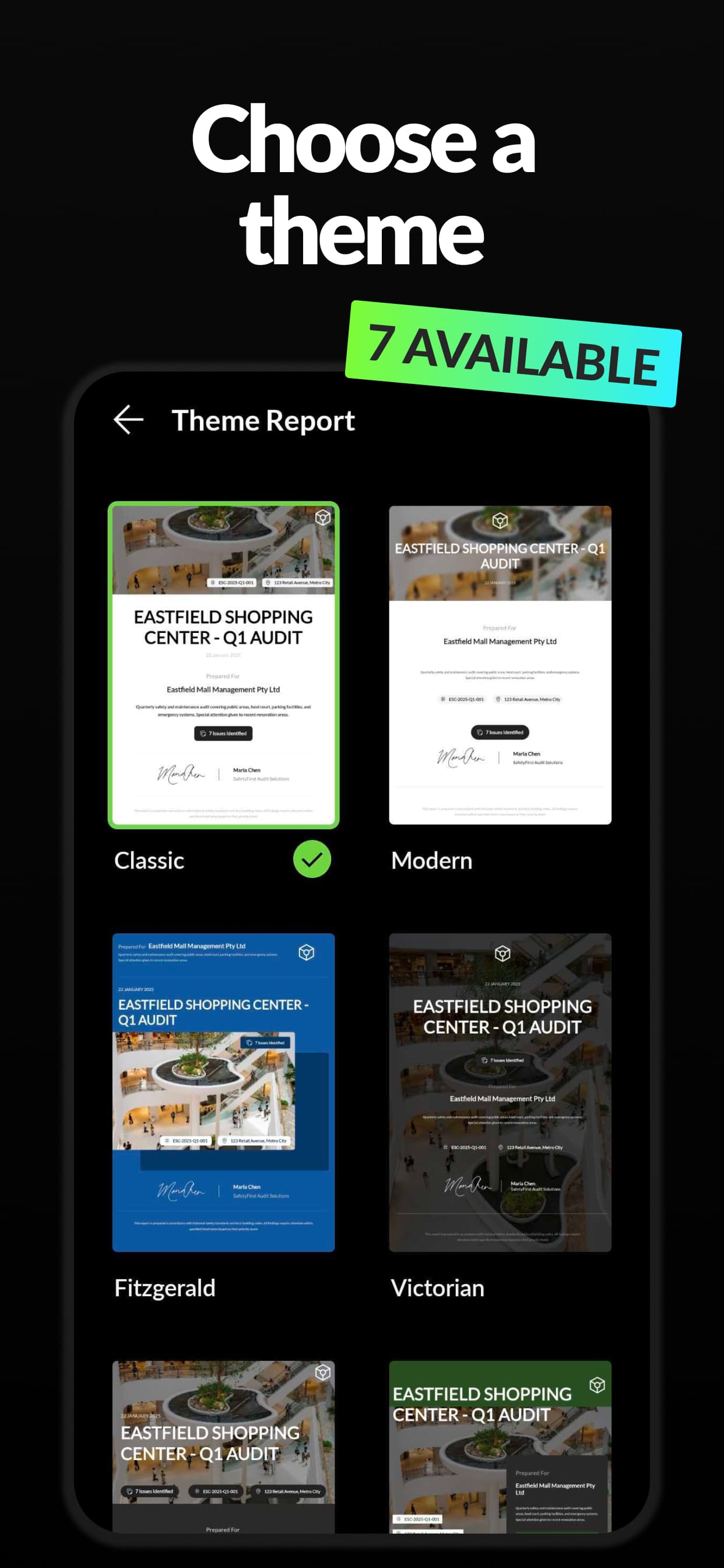 Audit Base app screen 7
