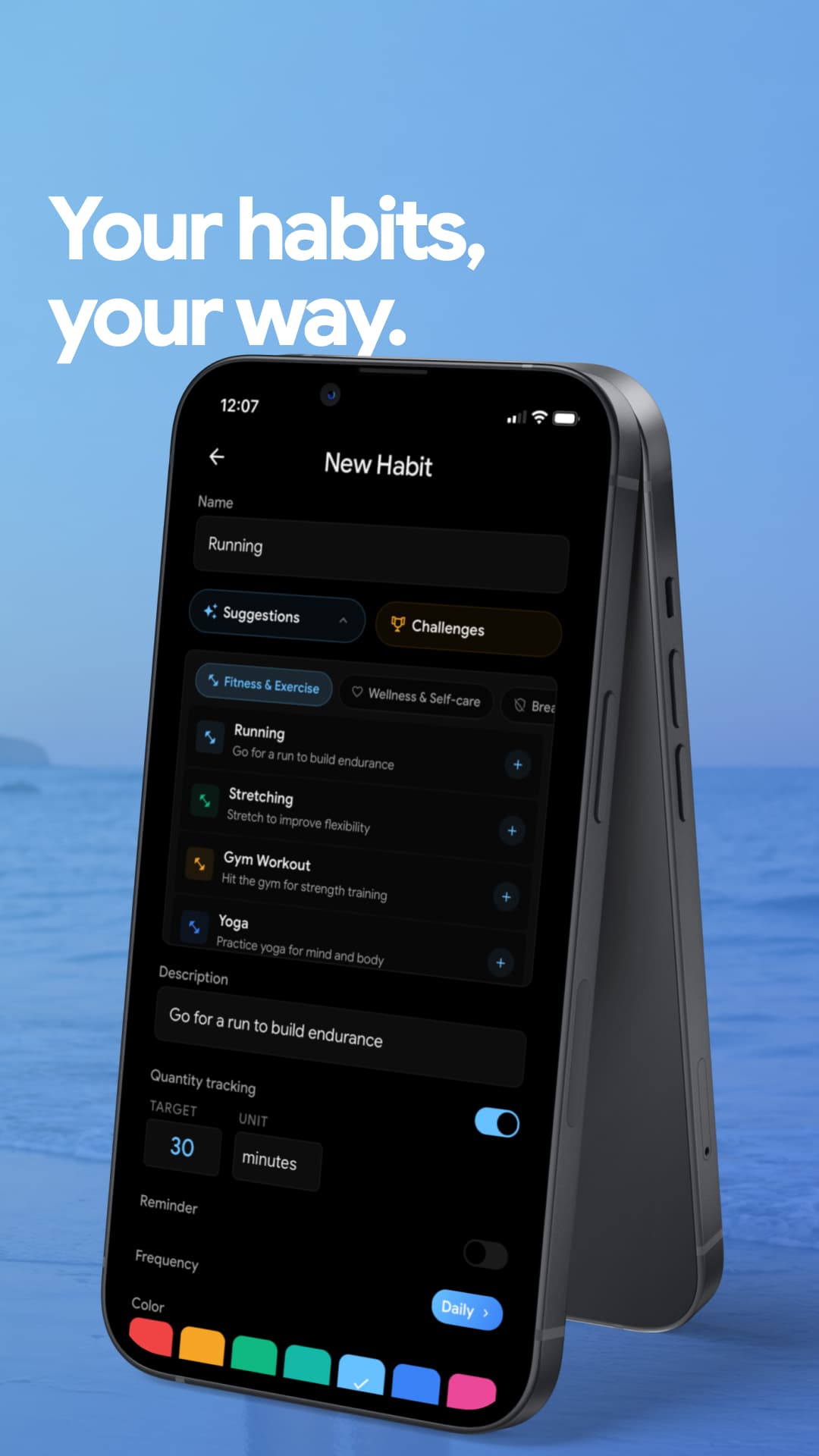 Habit Spark app screen 5