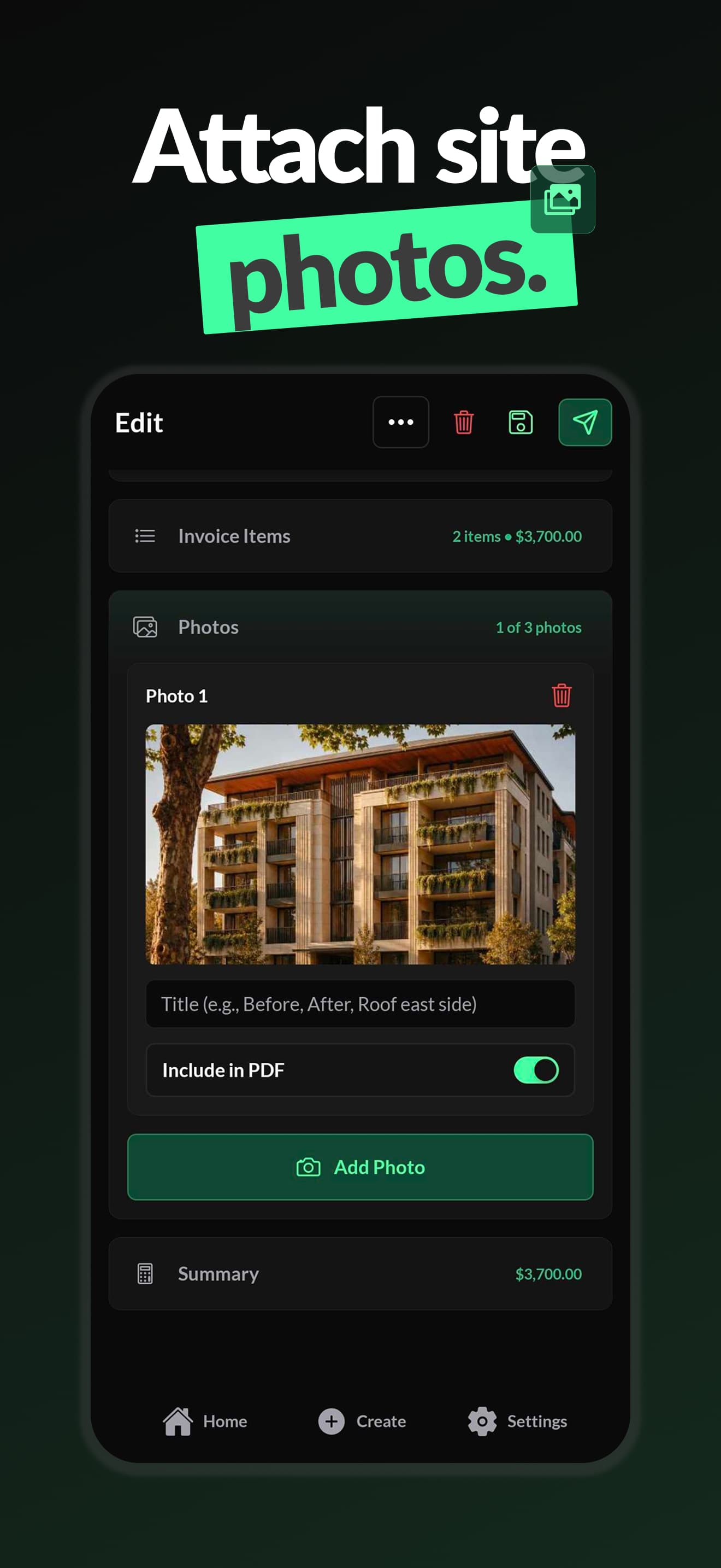 Invoice Studio app screen 3