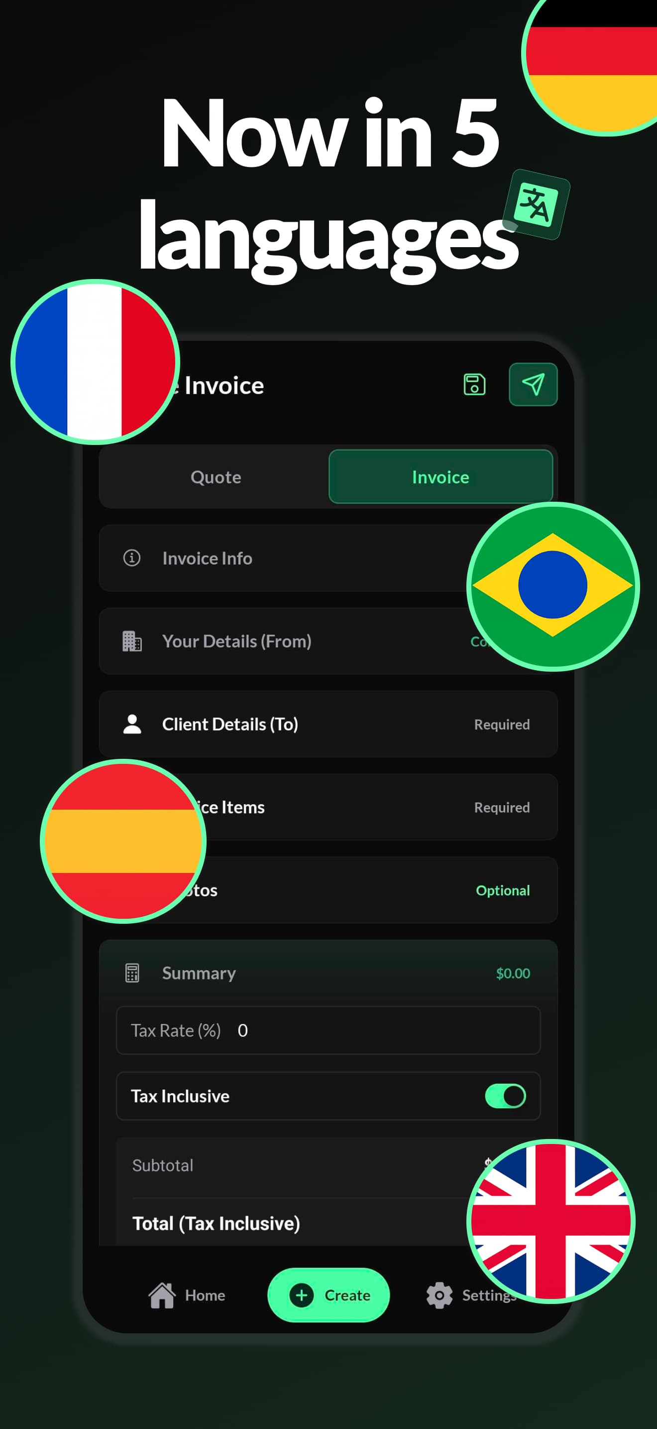 Invoice Studio app screen 6