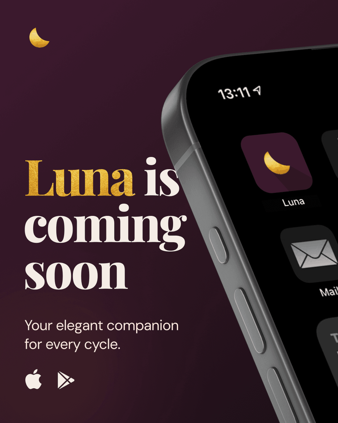 Luna app screen 1