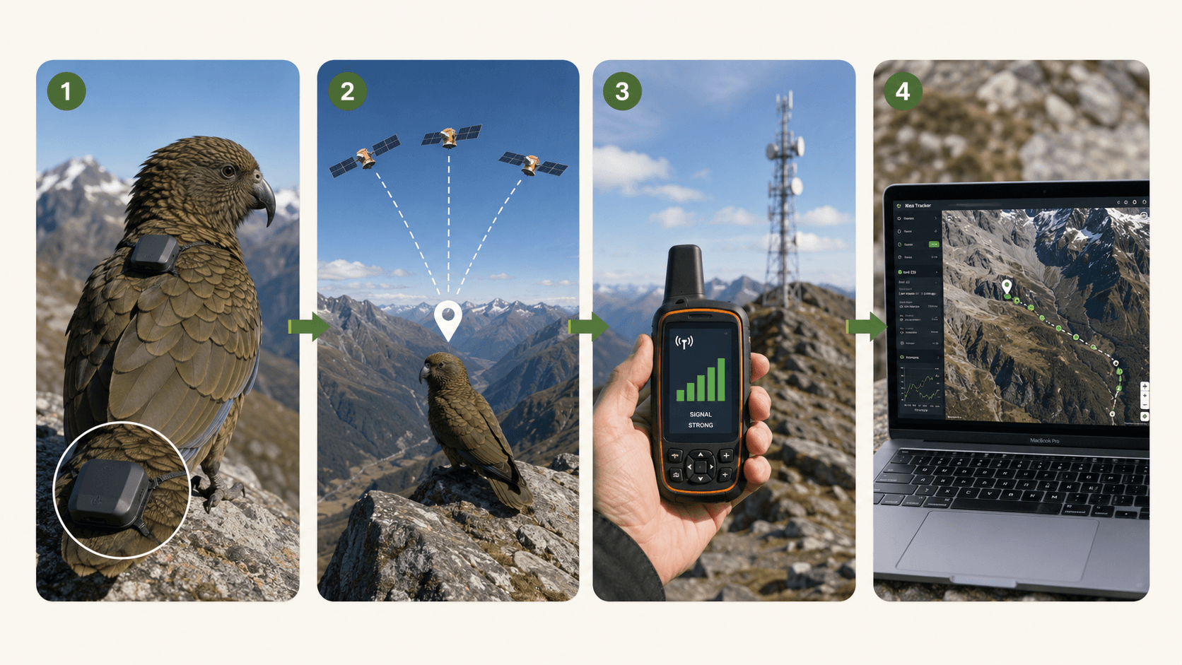 How kea tracking would work, step by step